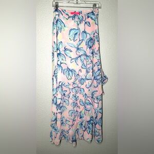 Lilly Pulitzer Agnes Skirt Sweet Pea Pink Chasing The Sun Women’s Size 2
